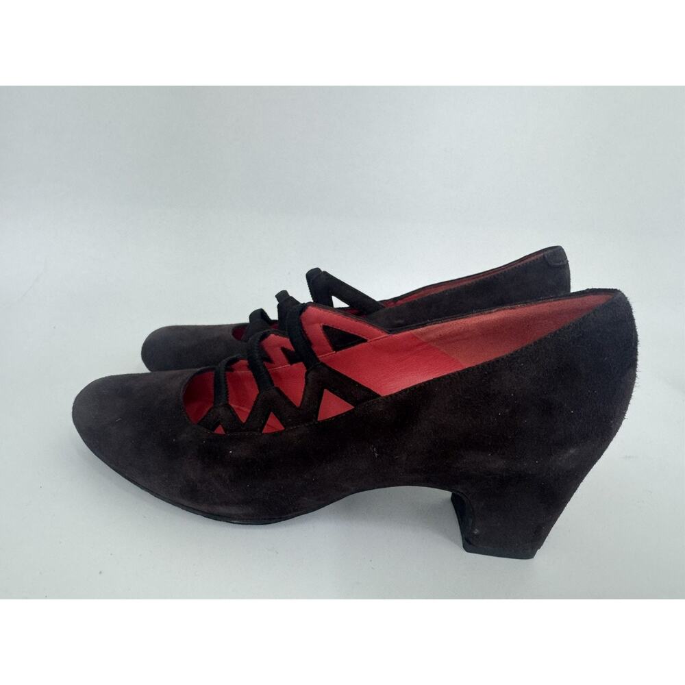 PAS LE ROUGE BROWN PUMP SHOE 39 US 9 (SH900 - Picture 4 of 9